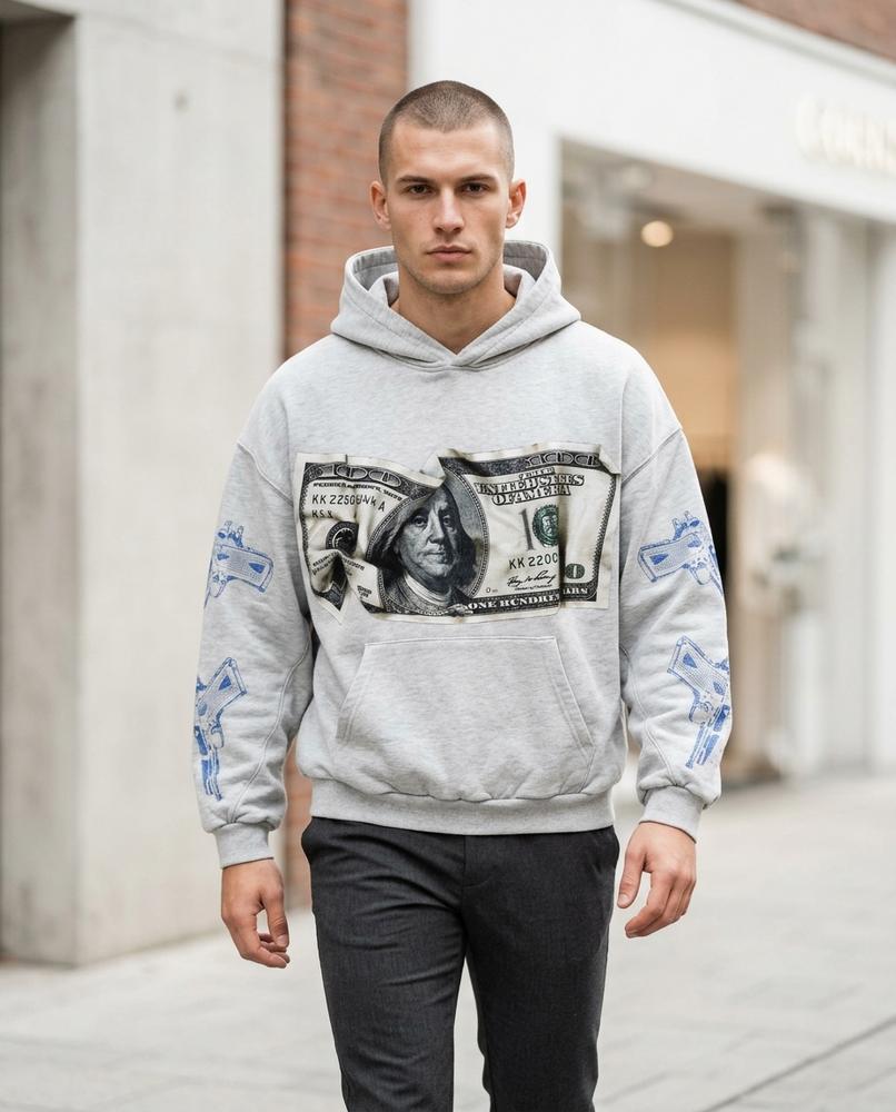 Zumieze - Yerov | Printed Washed Hoodie Unisex