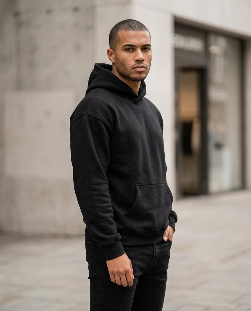 Zumieze - Kazol | Loose-Fit Solid-Color Hoodie Unisex
