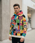 Zumieze - Yenil | Multi-Colored Embroidered Hoodie Unisex