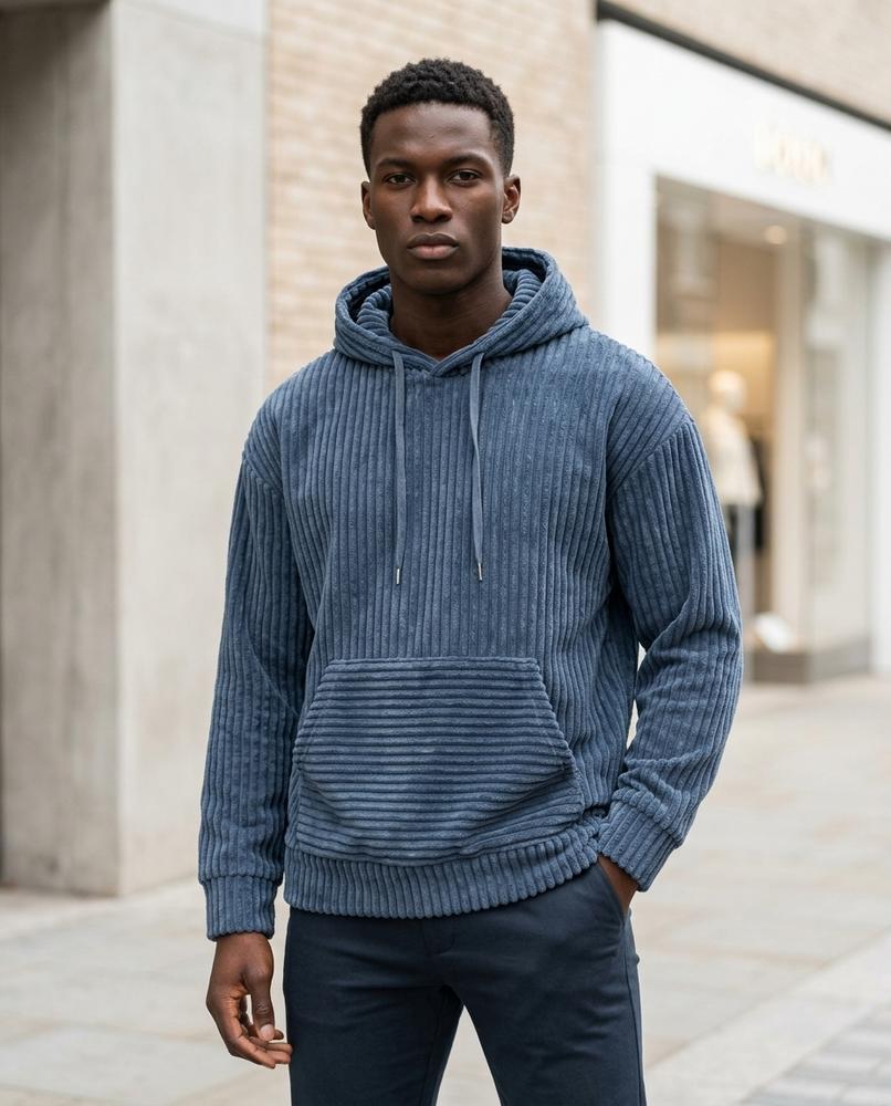 Zumieze - Sozur | Corduroy Relaxed-Fit Hoodie Unisex