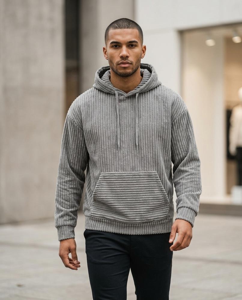 Zumieze - Sozur | Corduroy Relaxed-Fit Hoodie Unisex