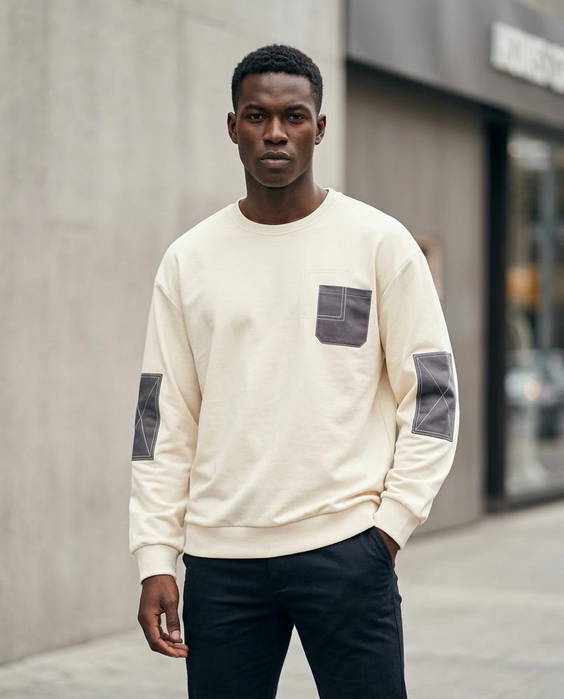 Zumieze - Supes | Paneled Crewneck Sweatshirt Men