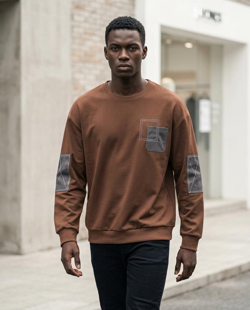 Zumieze - Supes | Paneled Crewneck Sweatshirt Men