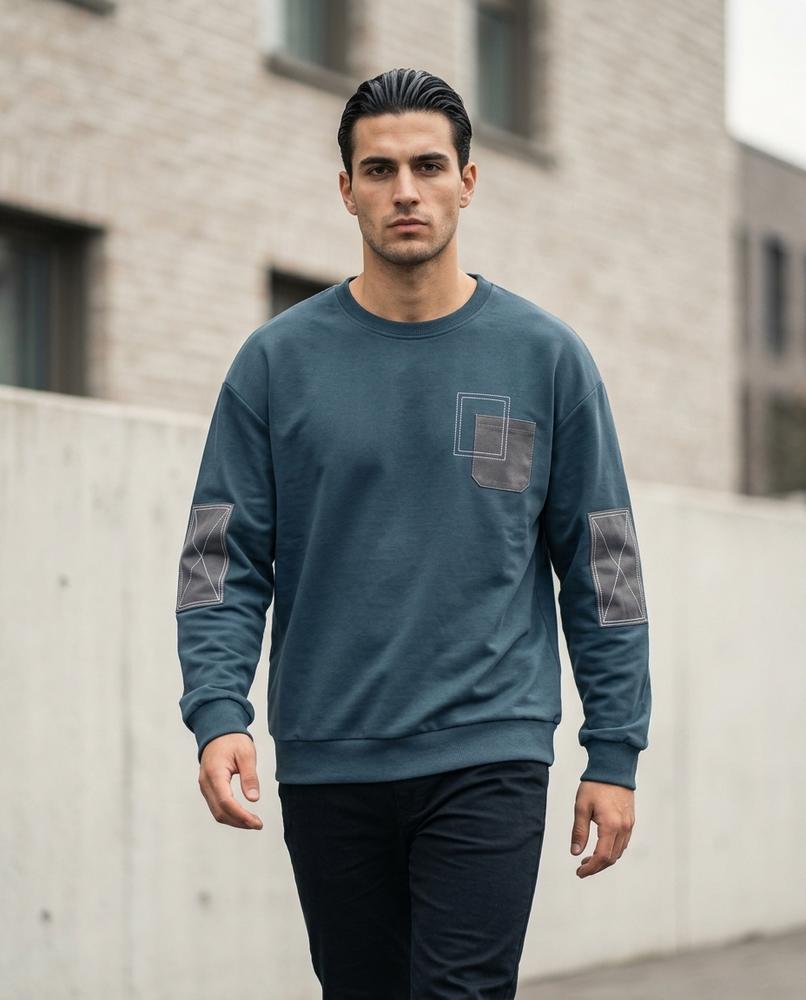 Zumieze - Supes | Paneled Crewneck Sweatshirt Men