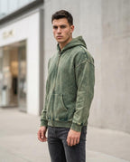 Zumieze - Vehil | Washed Zip-Up Hoodie Men