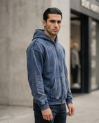 Zumieze - Vehil | Washed Zip-Up Hoodie Men