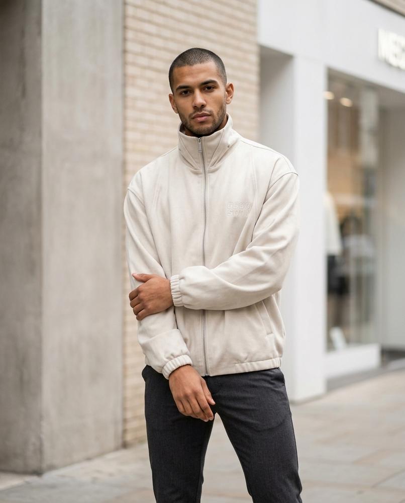 Zumieze - Maror | Stand-Collar Sueded Jacket Men