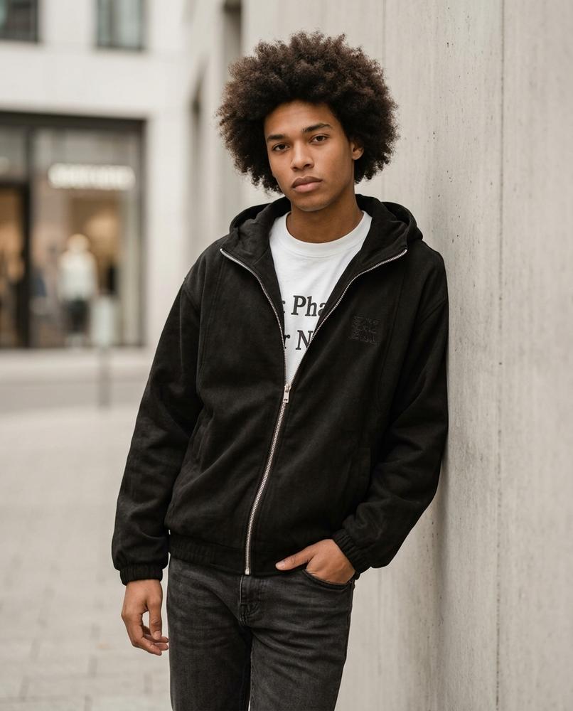 Zumieze - Maror | Stand-Collar Sueded Jacket Men