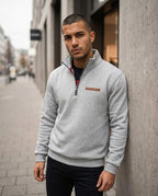 Zumieze - Yokuv | Quarter-Zip Stand-Collar Sweatshirt Men