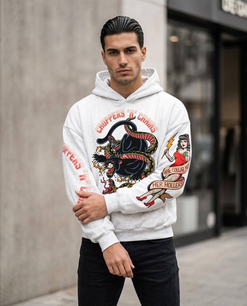 Zumieze - Moton | Washed Graphic Hoodie Men