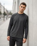 Zumieze - Nufar | Garment-Dyed Raglan-Sleeve Sweatshirt Men