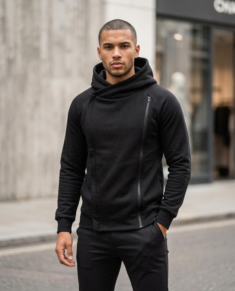 Zumieze - Legik | Asymmetrical Fitted Hoodie Men