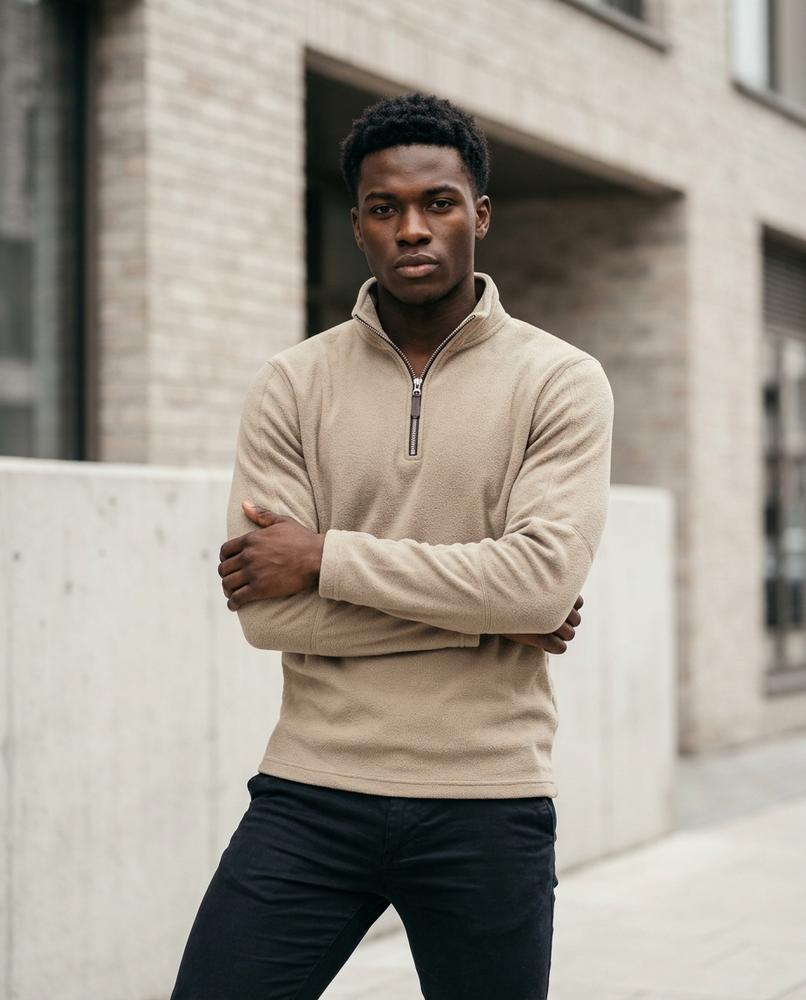 Zumieze - Visik | Quarter-Zip Fleece Sweater Men