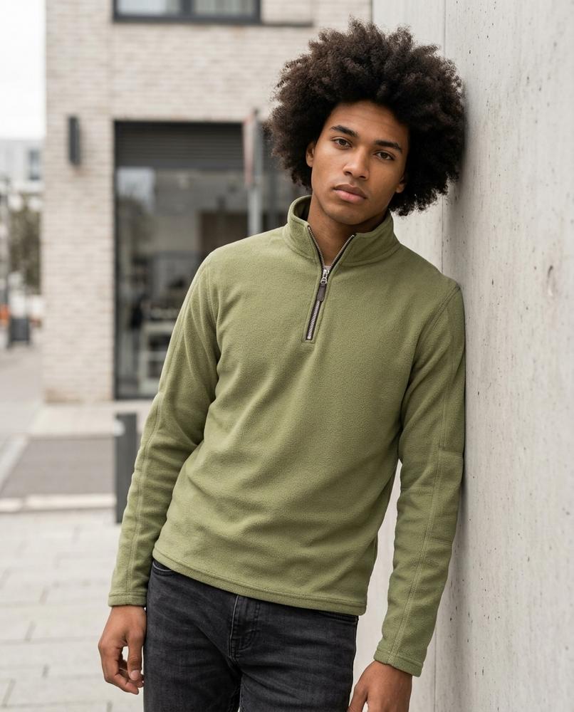 Zumieze - Visik | Quarter-Zip Fleece Sweater Men