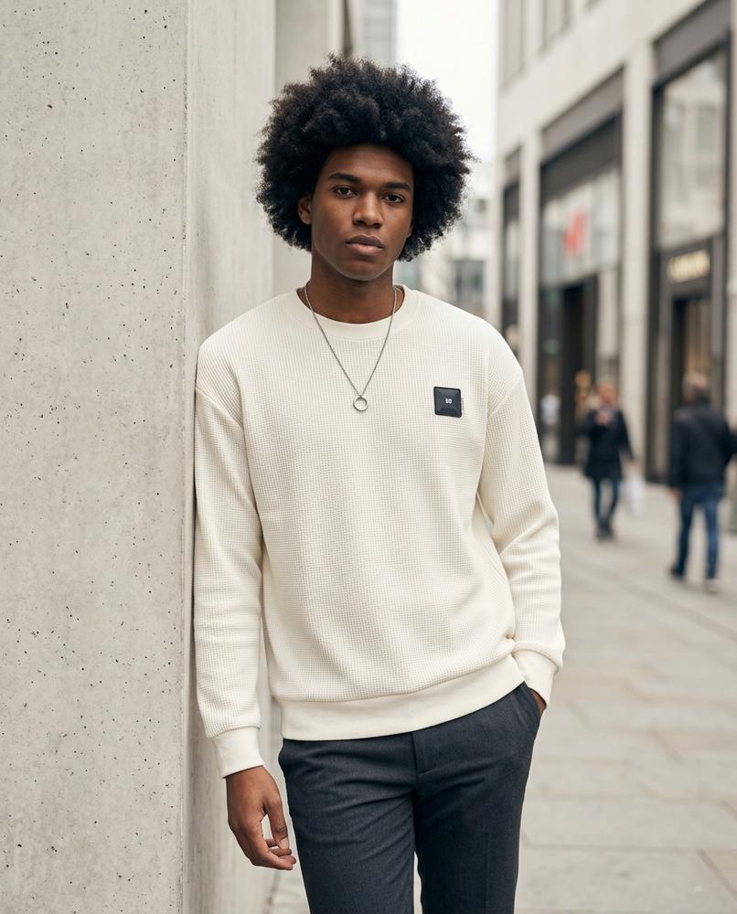 Zumieze - Vutod | Structured Crewneck Sweater Men