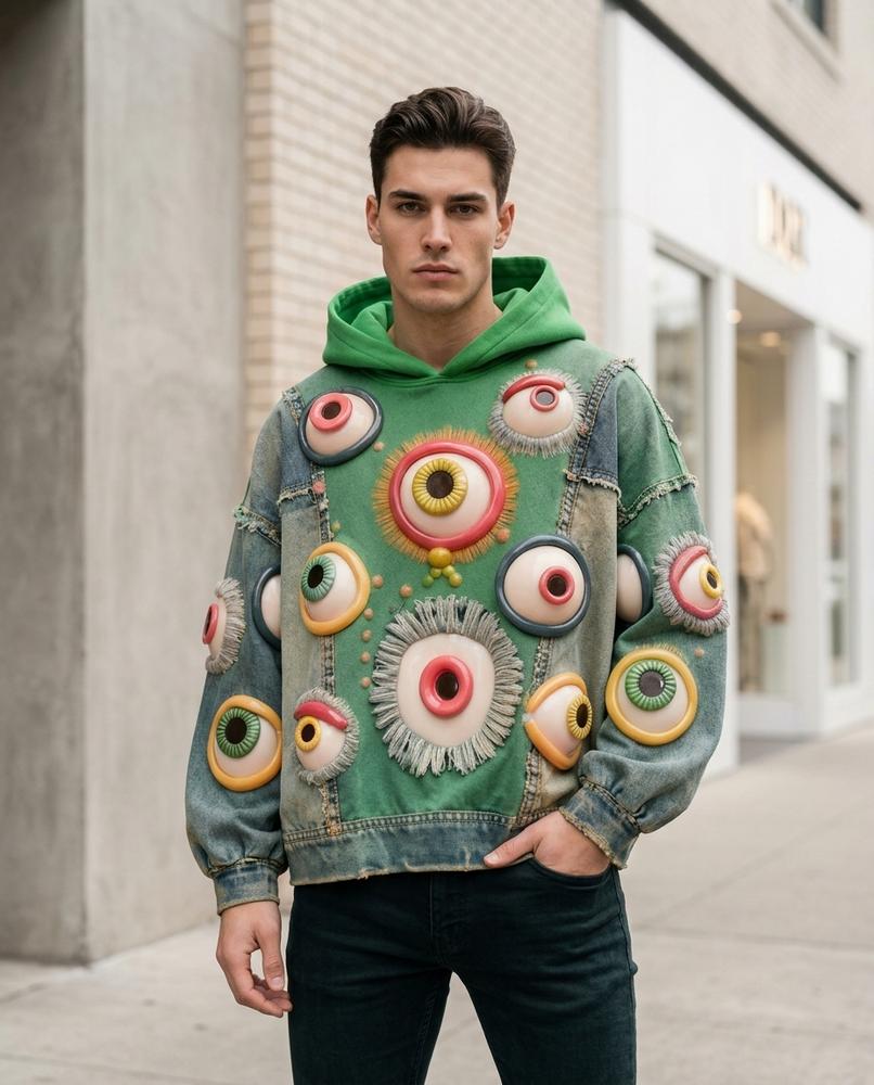 Zumieze - Ronuk | Appliquéd Hooded Jacket Men
