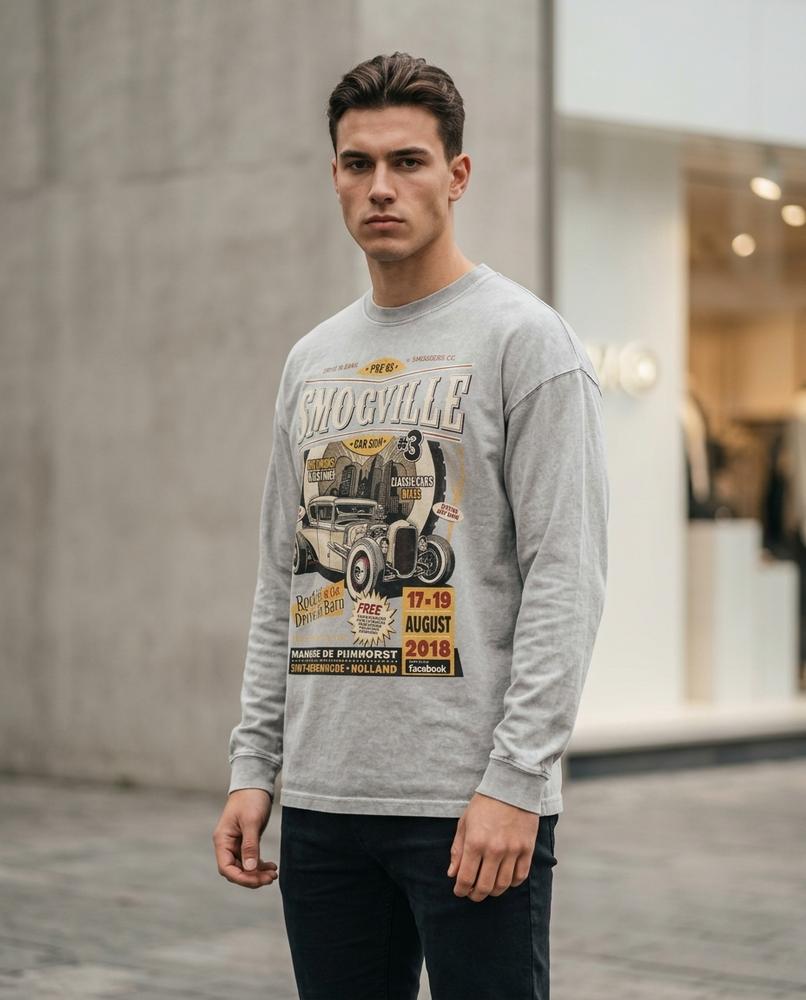 Zumieze - Yopim | Graphic Washed Sweatshirt Men