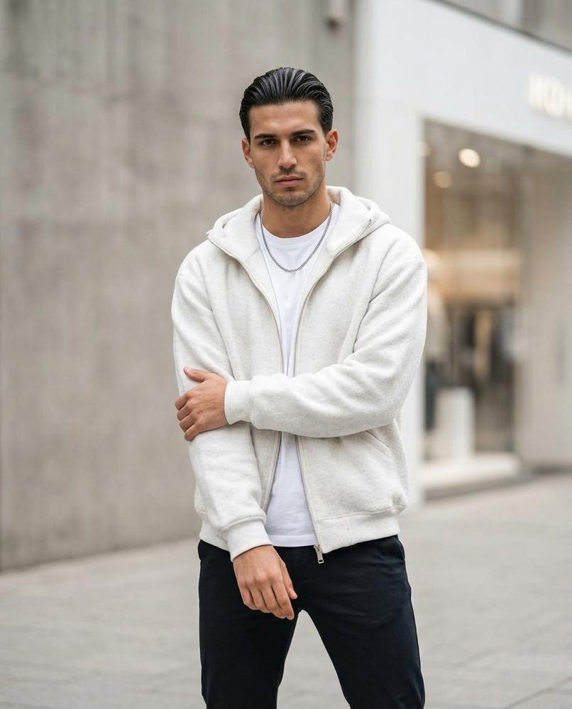 Zumieze - Taziv | Zip-Up High-Neck Hoodie Men