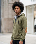Zumieze - Dafut | Quarter-Zip Patched Hoodie Men