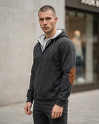Zumieze - Dafut | Quarter-Zip Patched Hoodie Men
