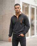 Zumieze - Zilad | Fleece-Lined Half-Zip Sweatshirt Men