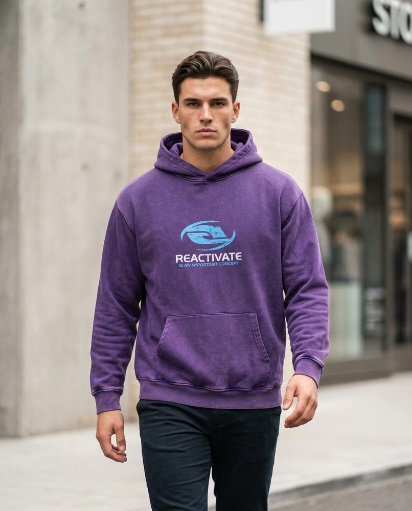 Zumieze - Kufir | Washed Graphic Print Hoodie Unisex