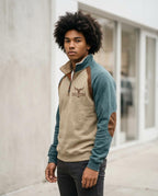 Zumieze - Zilad | Fleece-Lined Half-Zip Sweatshirt Men
