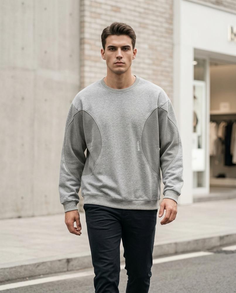 Zumieze - Coler | Paneled Structured Sweatshirt Unisex