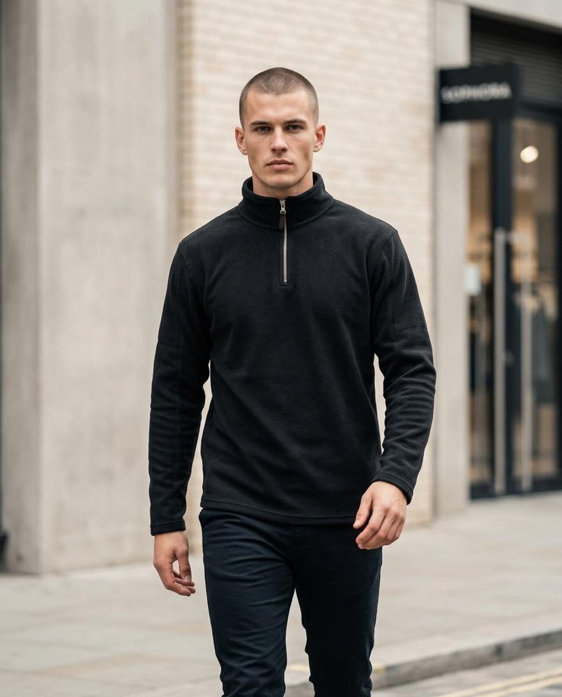 Zumieze - Kevun | Quarter-Zip Stand-Collar Sweater Men