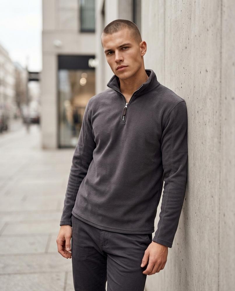Zumieze - Kevun | Quarter-Zip Stand-Collar Sweater Men
