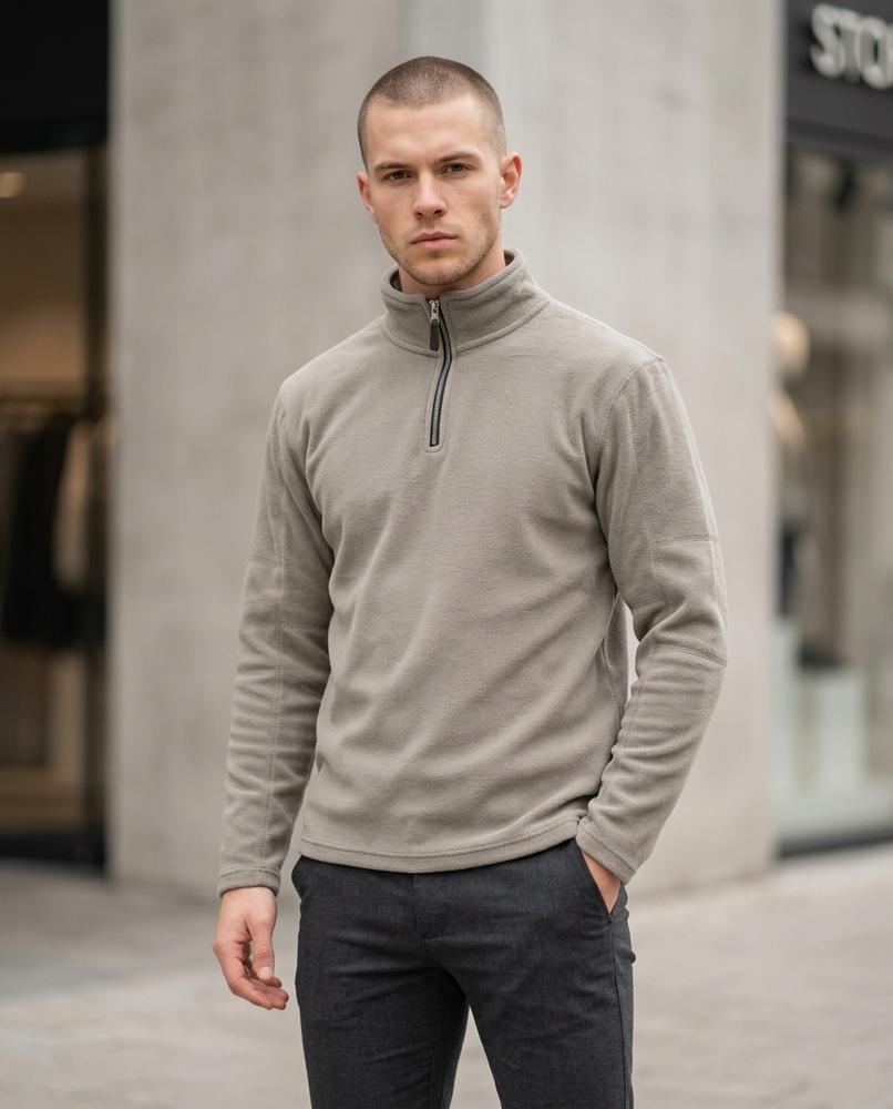 Zumieze - Kevun | Quarter-Zip Stand-Collar Sweater Men