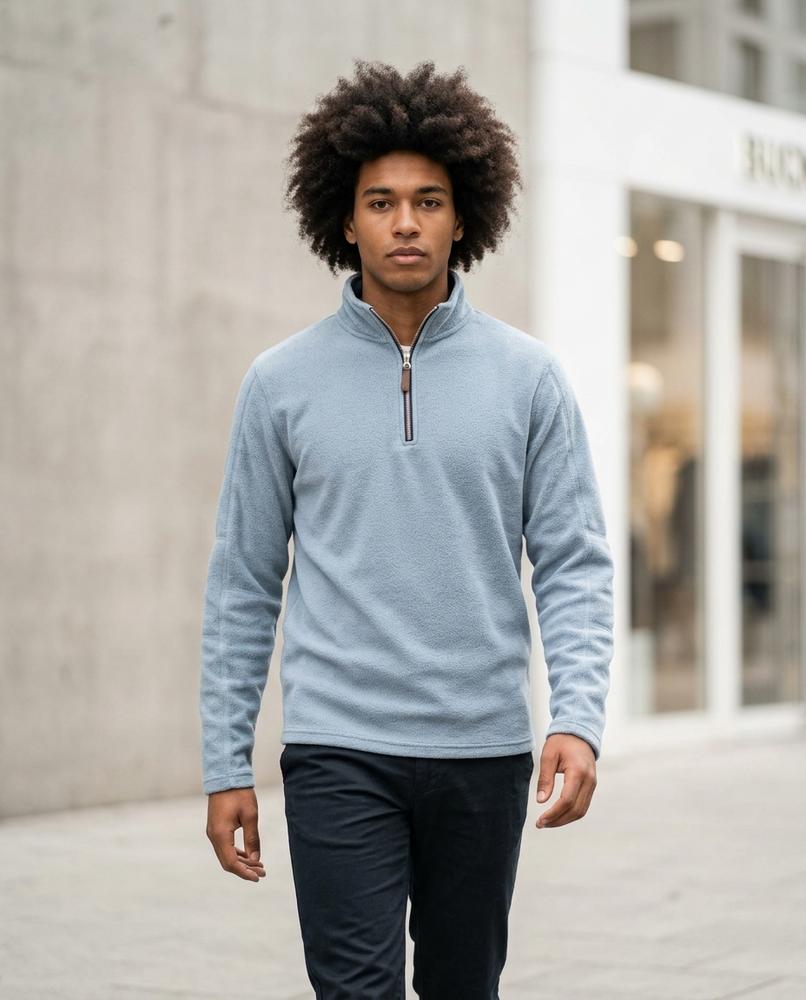 Zumieze - Kevun | Quarter-Zip Stand-Collar Sweater Men