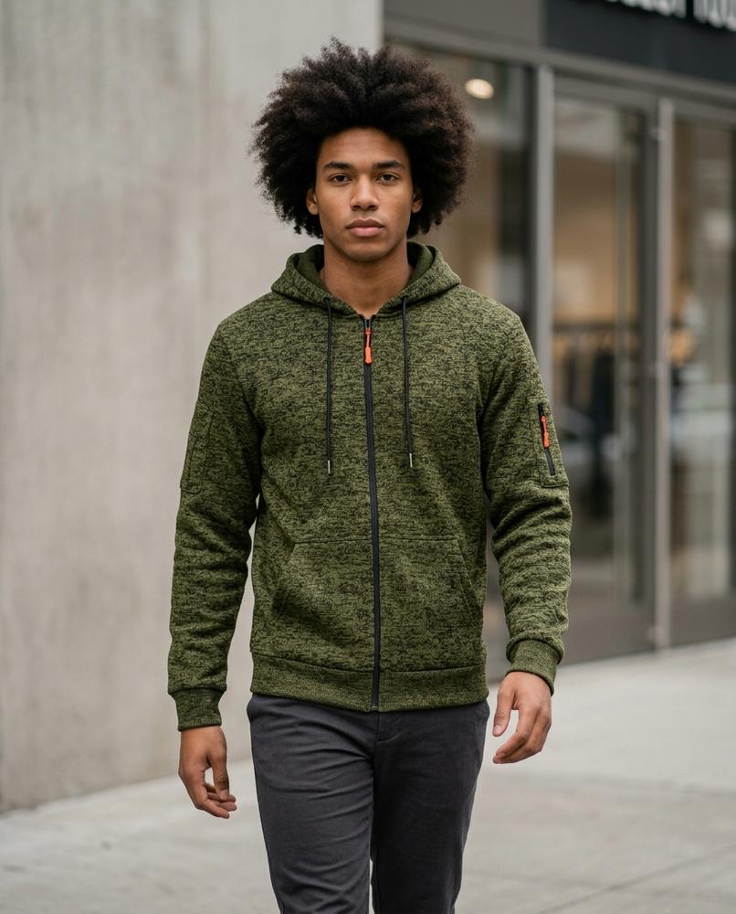 Zumieze - Rabid | Heathered Zip-Up Hoodie Men