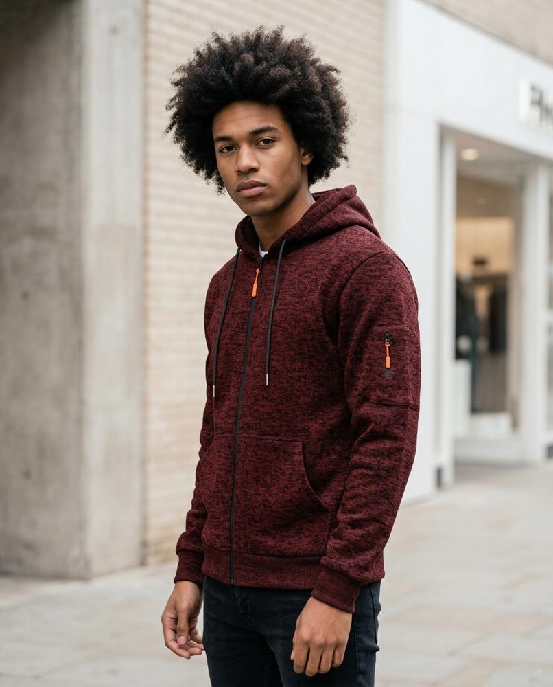 Zumieze - Rabid | Heathered Zip-Up Hoodie Men