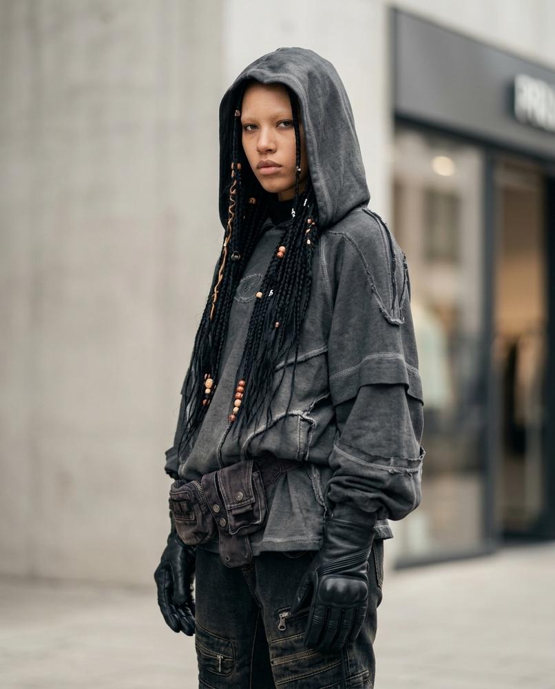 Zumieze - Nabok | Washed Loose-Fit Hoodie Unisex