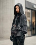 Zumieze - Nabok | Washed Loose-Fit Hoodie Unisex