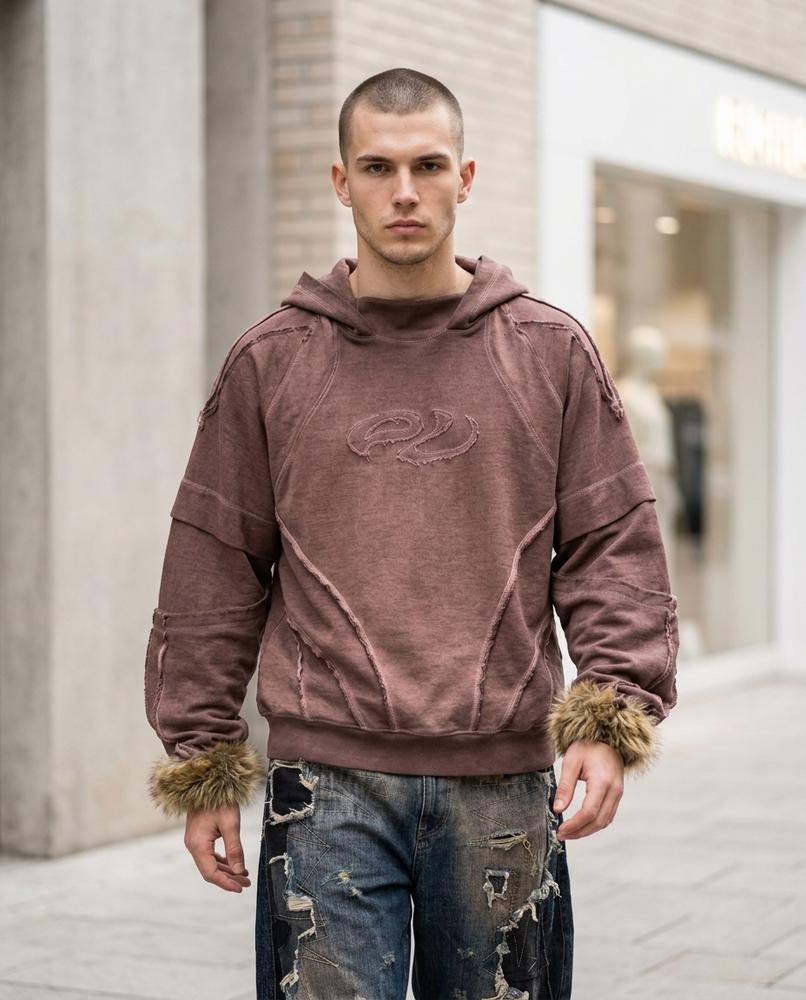Zumieze - Nabok | Washed Loose-Fit Hoodie Unisex