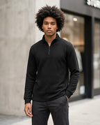 Zumieze - Sukil | Textured Quarter-Zip Sweater Men