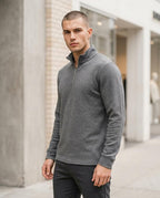 Zumieze - Sukil | Textured Quarter-Zip Sweater Men