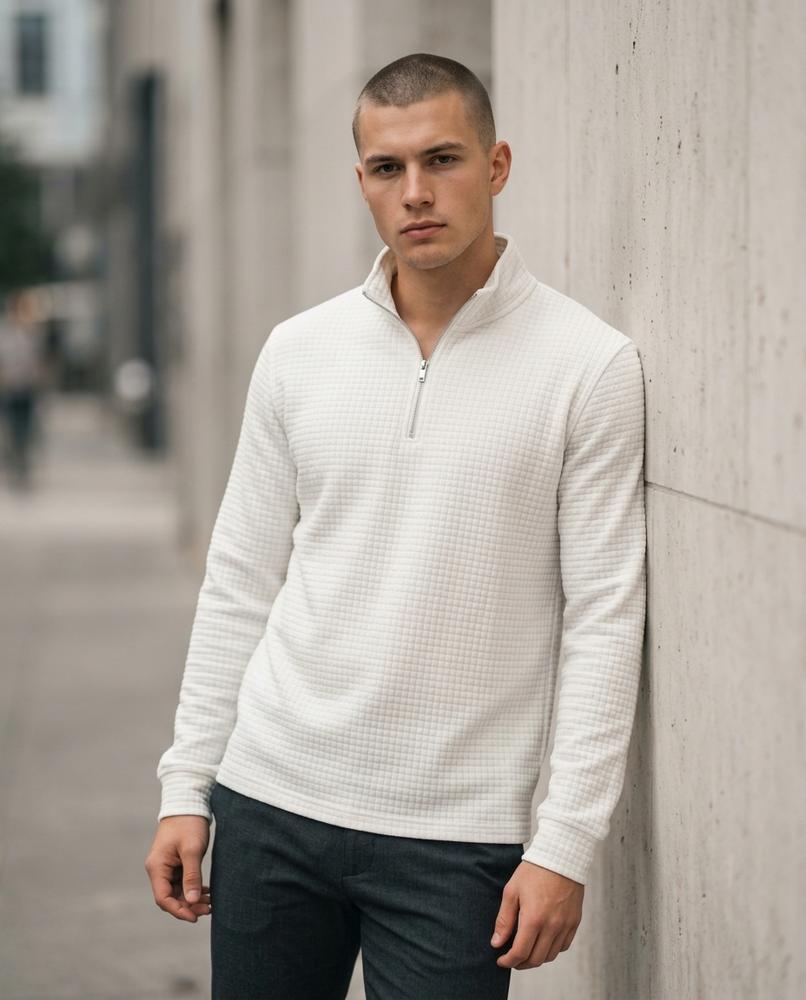 Zumieze - Sukil | Textured Quarter-Zip Sweater Men