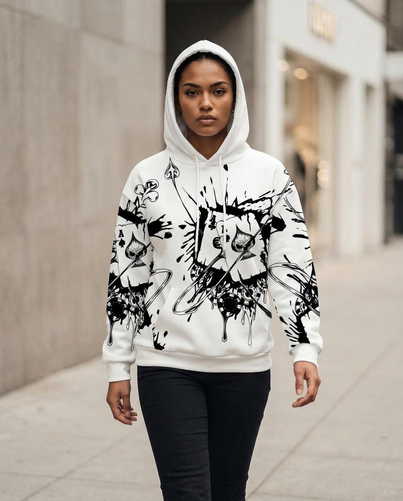 Zumieze - Yotar | Printed Hooded Hoodie Women