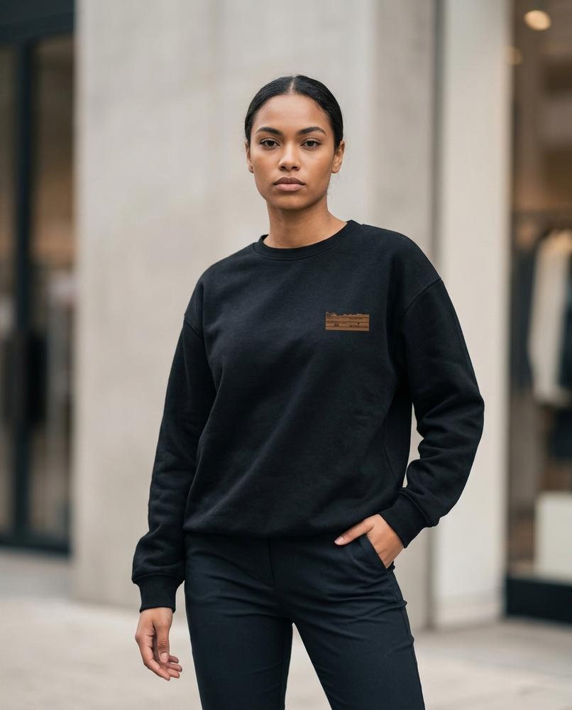 Zumieze - Yoduv | Suede-Effect Relaxed-Fit Sweatshirt Men