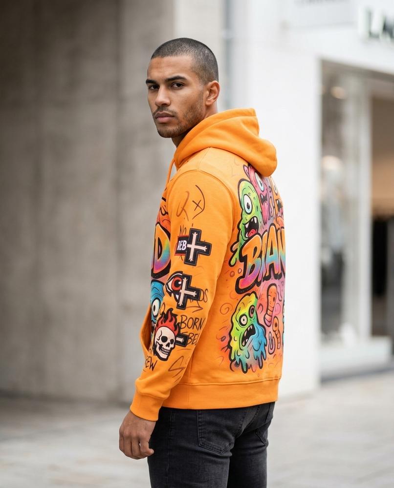 Zumieze - Nunut | Graphic-Print Pullover Hoodie Men