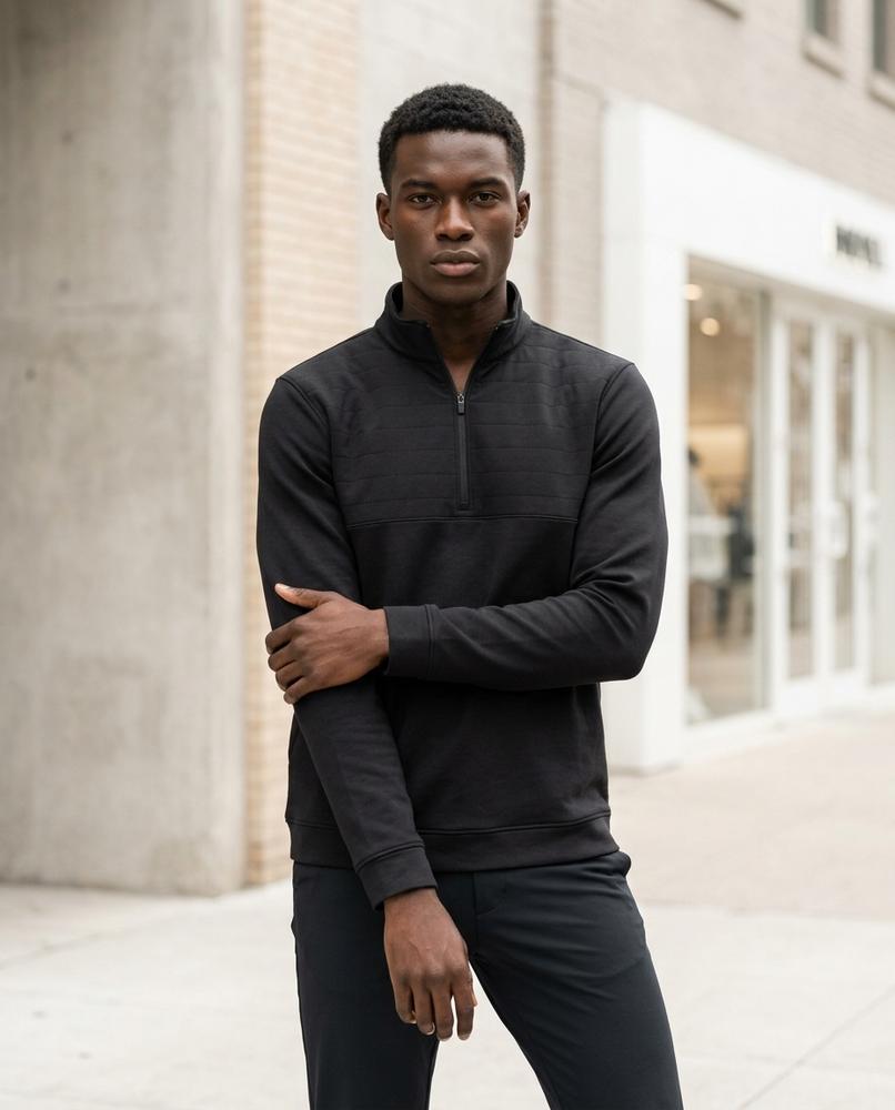 Zumieze - Lezer | Half-Zip Textured Sweatshirt Men