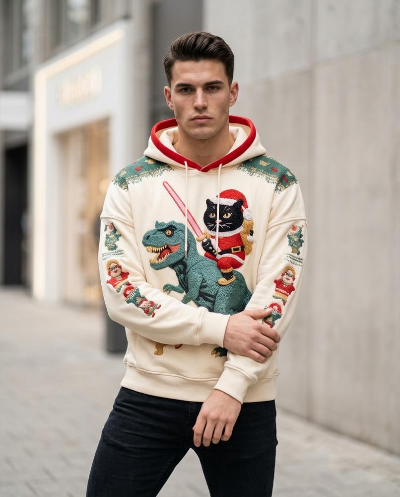 Zumieze - Mowan | Embroidered Relaxed-Fit Hoodie Unisex