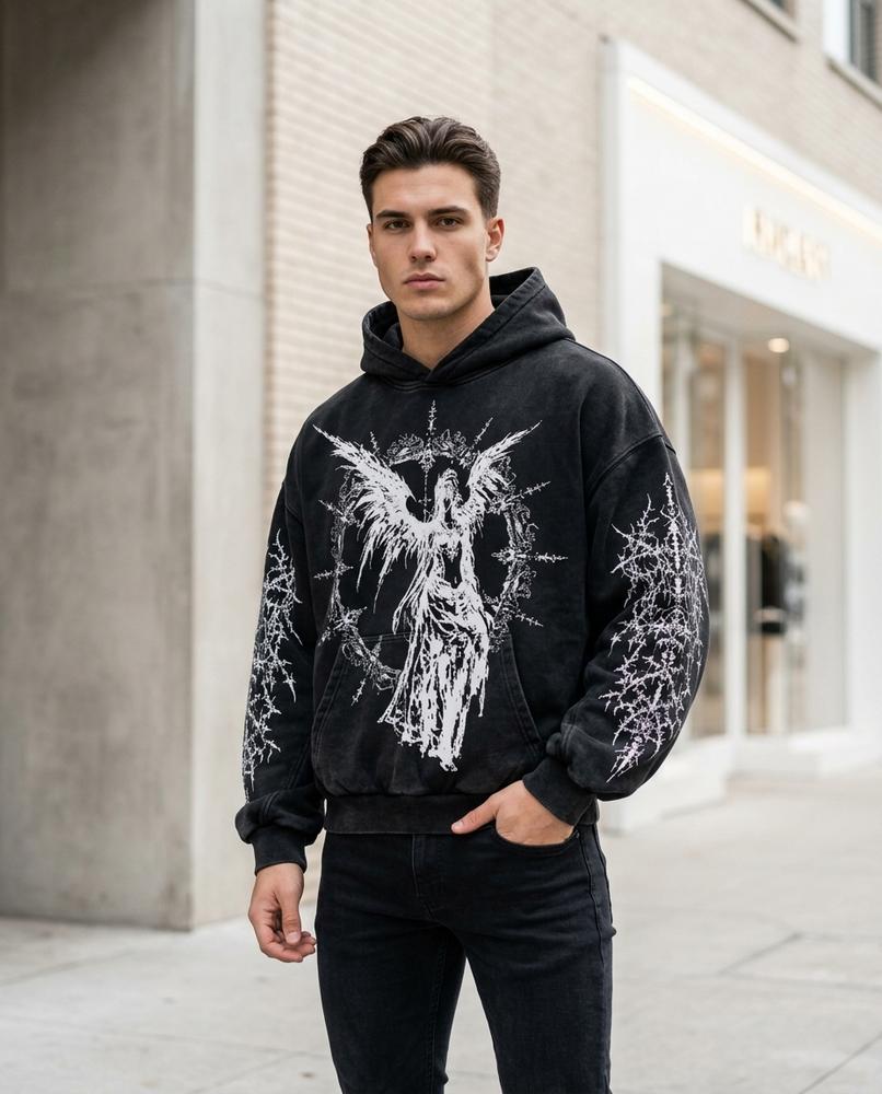Zumieze - Eedak | Printed Oversized Hoodie Unisex