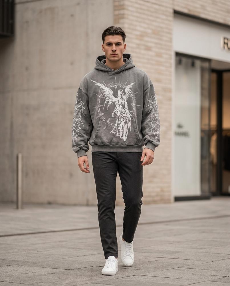 Zumieze - Eedak | Printed Oversized Hoodie Unisex