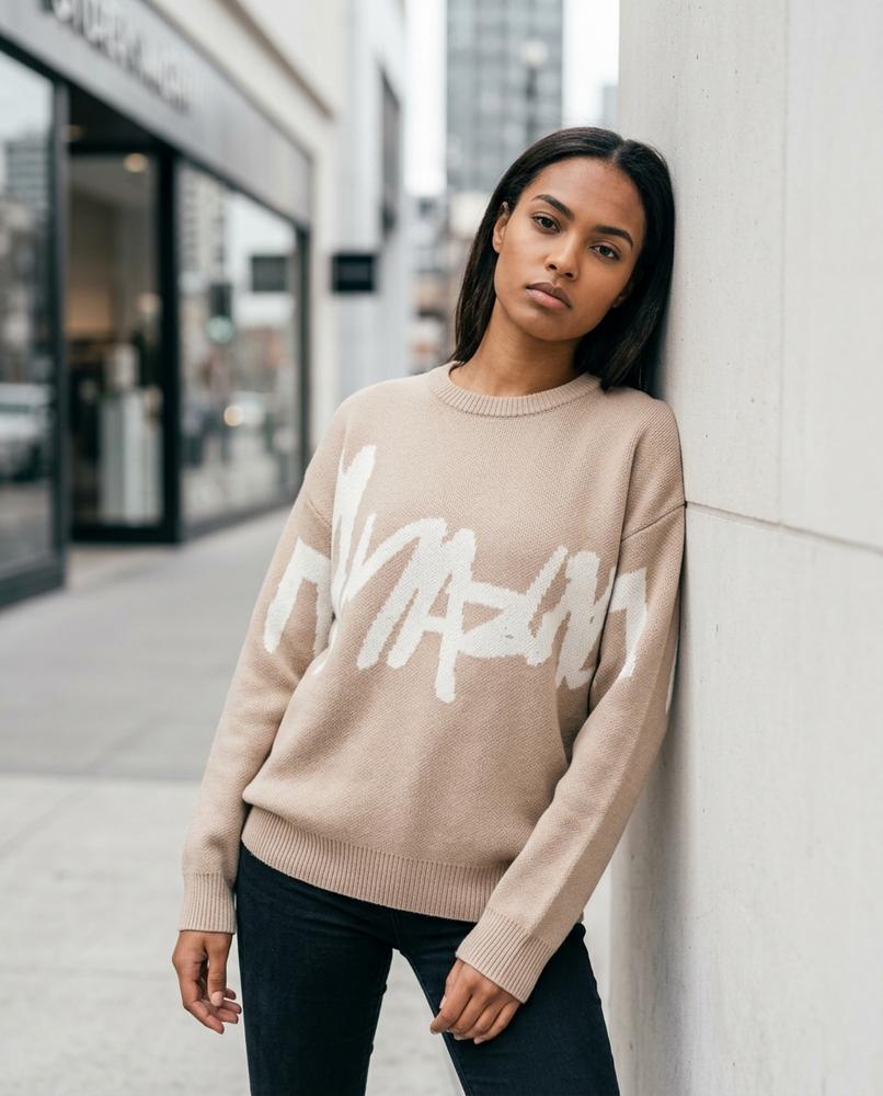 Zumieze - Yikim | Knitted Graphic Sweater Unisex