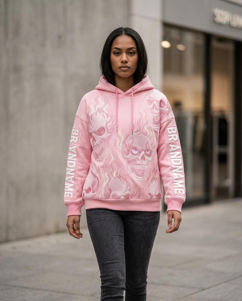 Zumieze - Lidol | Embroidered Printed Hoodie Unisex