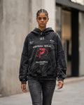 Zumieze - Eohik | Washed-Out Printed Hoodie Unisex